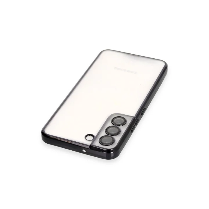 Mey İthalat®  Samsung Galaxy S22 Kılıf  Lensli Silikon - Siyah