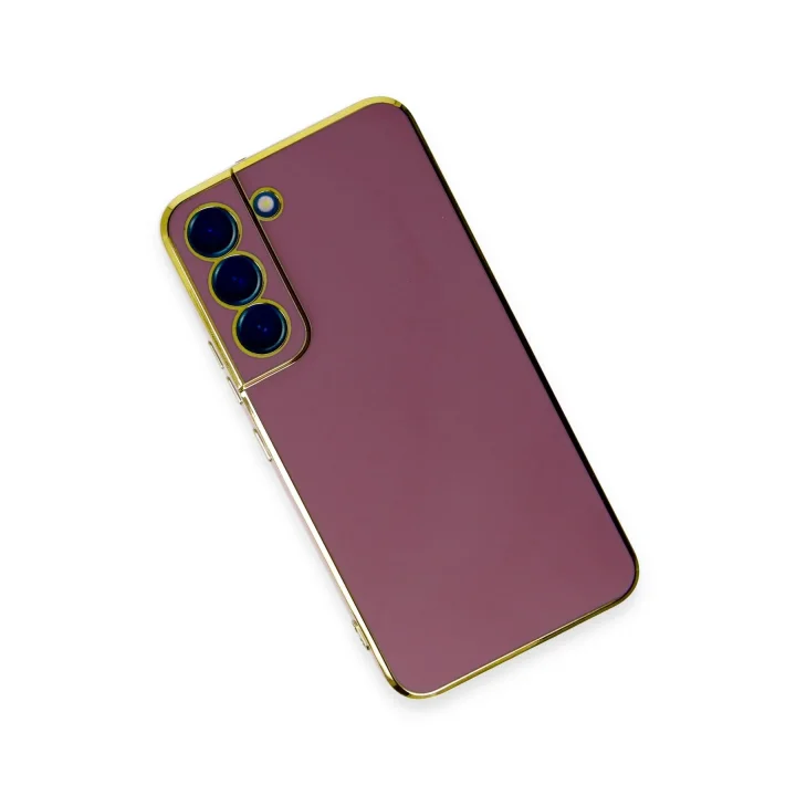 Mey İthalat®  Samsung Galaxy S22 Plus Kılıf Volet Silikon - Kırmızı