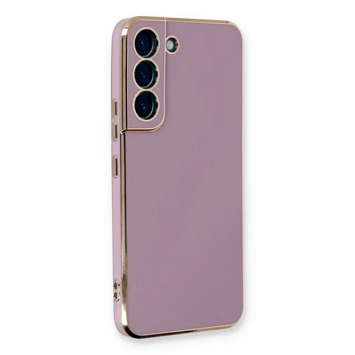 Mey İthalat®  Samsung Galaxy S22 Plus Kılıf Volet Silikon - Mor