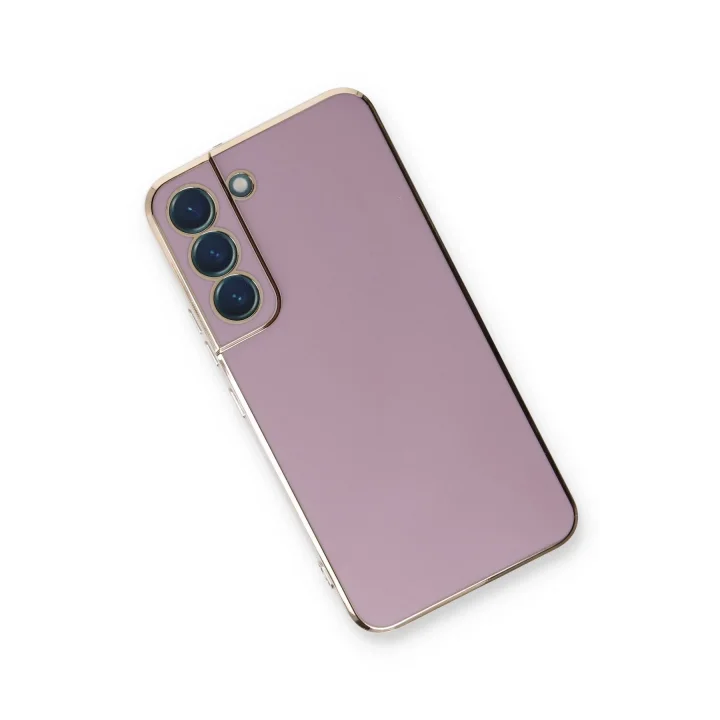 Mey İthalat®  Samsung Galaxy S22 Plus Kılıf Volet Silikon - Mor