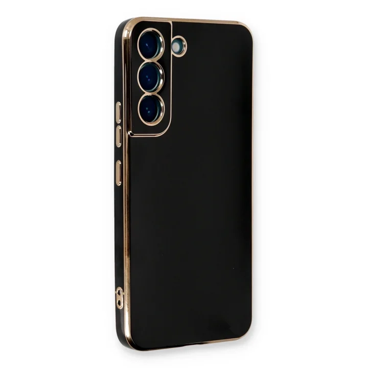 Mey İthalat®  Samsung Galaxy S22 Plus Kılıf Volet Silikon - Siyah