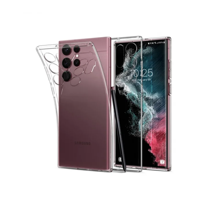 Mey İthalat®  Samsung Galaxy S22 Ultra Kılıf Lüx Şeffaf Silikon