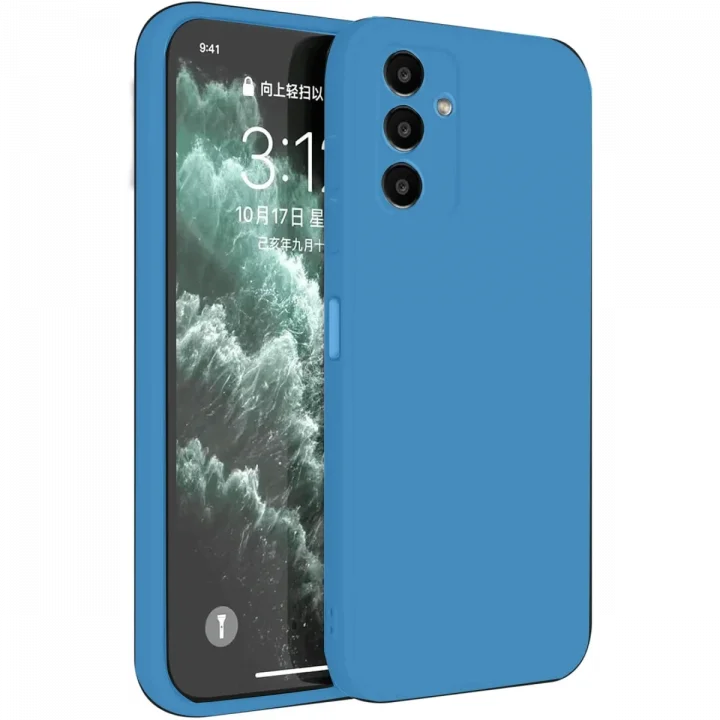 Mey İthalat®  Samsung Galaxy S23 FE Kılıf First Silikon - Mavi