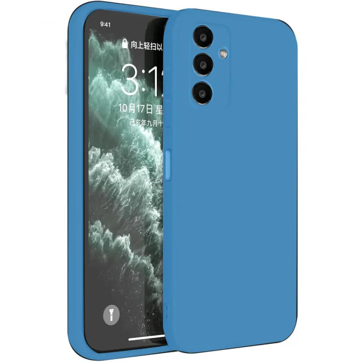 Mey İthalat®  Samsung Galaxy S23 FE Kılıf First Silikon - Mavi