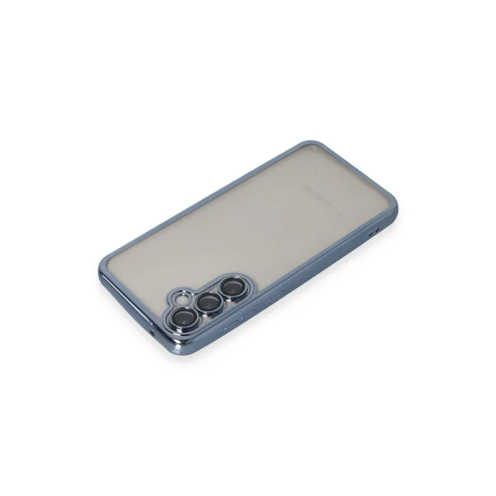 Mey İthalat®  Samsung Galaxy S23 FE Kılıf  Lensli Silikon - Açık Mavi