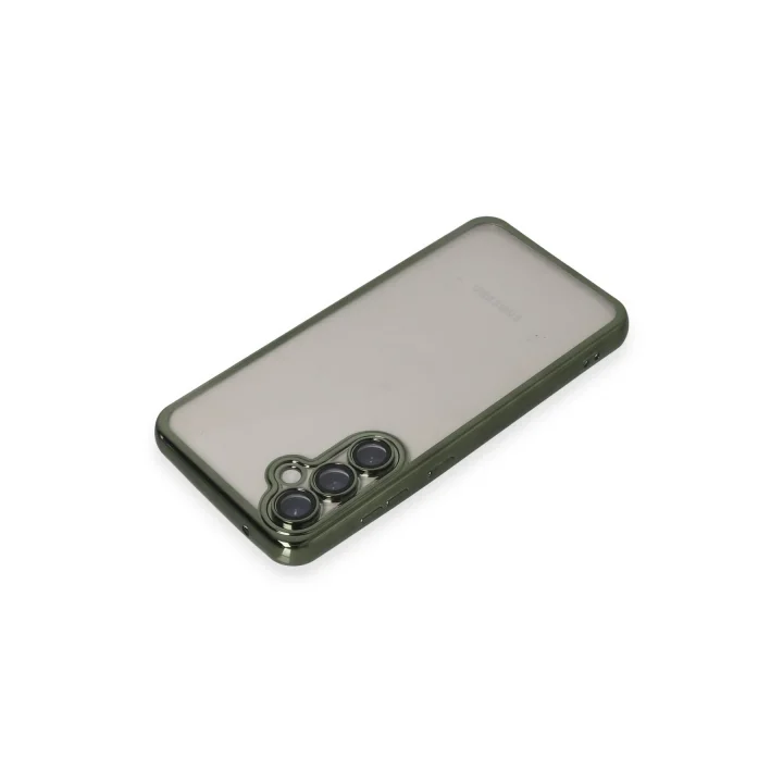 Mey İthalat®  Samsung Galaxy S23 FE Kılıf  Lensli Silikon - Yeşil