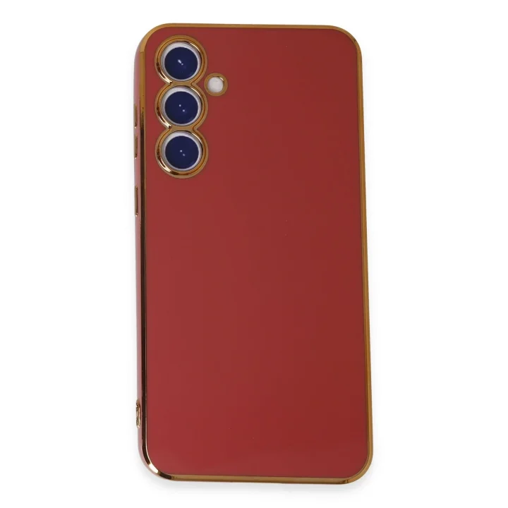 Mey İthalat®  Samsung Galaxy S23 FE Kılıf Volet Silikon - Kırmızı