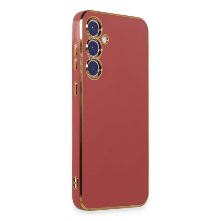 Mey İthalat®  Samsung Galaxy S23 FE Kılıf Volet Silikon - Kırmızı