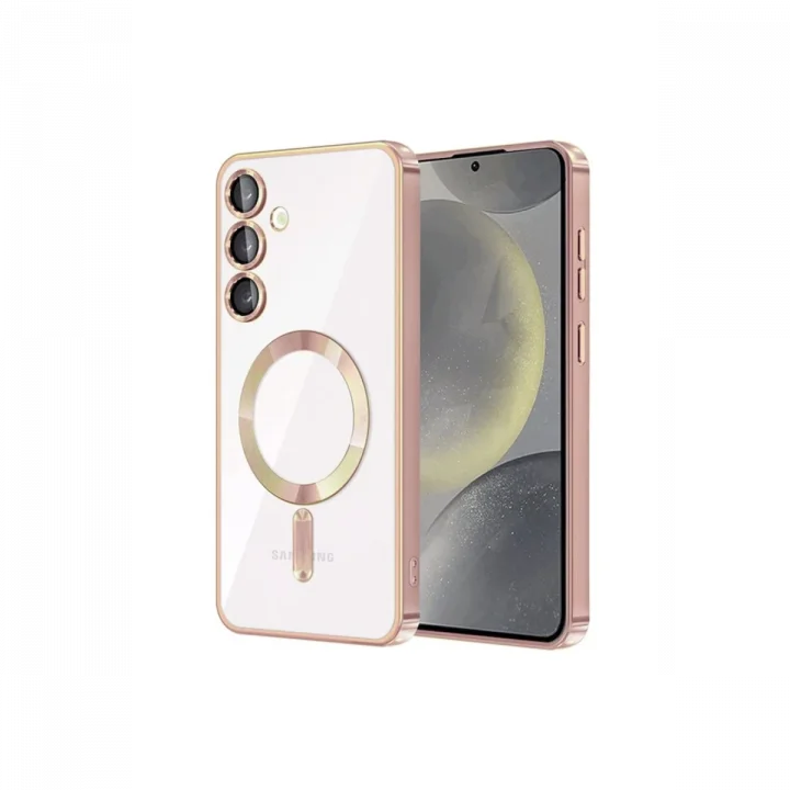 Mey İthalat®  Samsung Galaxy S23 Kılıf Kross Magneticsafe Kapak - Rose