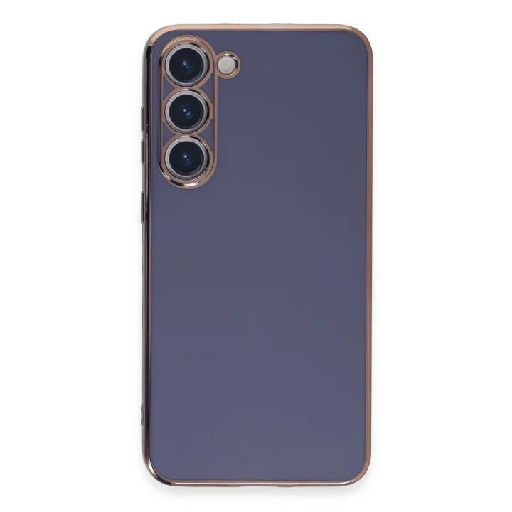 Mey İthalat®  Samsung Galaxy S23 Kılıf Volet Silikon - Mavi