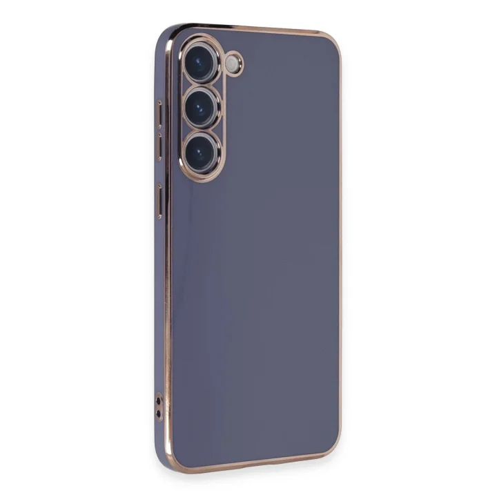 Mey İthalat®  Samsung Galaxy S23 Kılıf Volet Silikon - Mavi