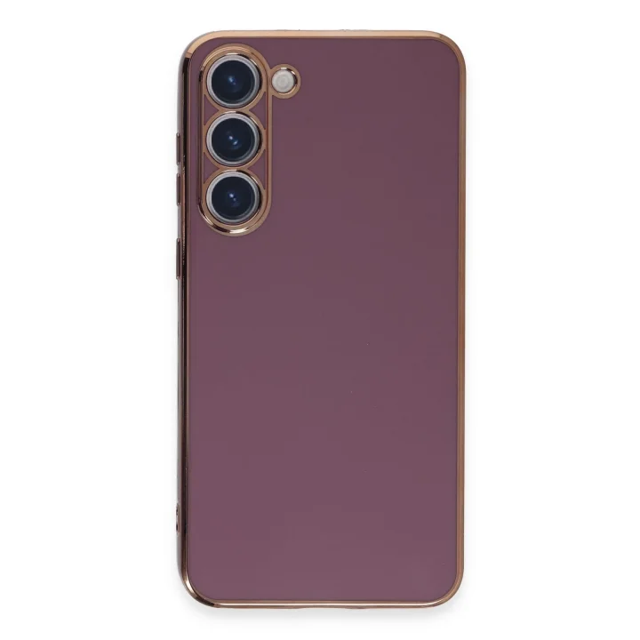 Mey İthalat®  Samsung Galaxy S23 Kılıf Volet Silikon - Mor