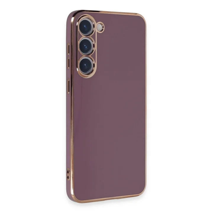 Mey İthalat®  Samsung Galaxy S23 Kılıf Volet Silikon - Mor