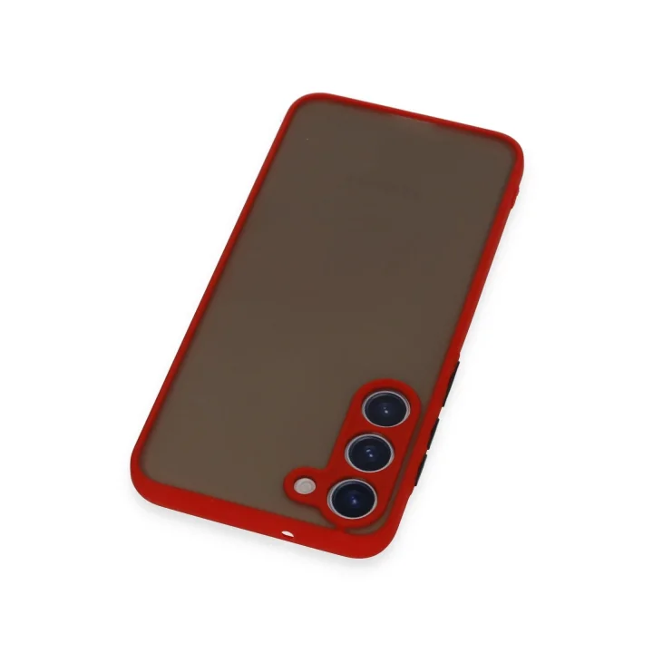 Mey İthalat®  Samsung Galaxy S23 Plus Kılıf Montreal Silikon Kapak - Kırmızı