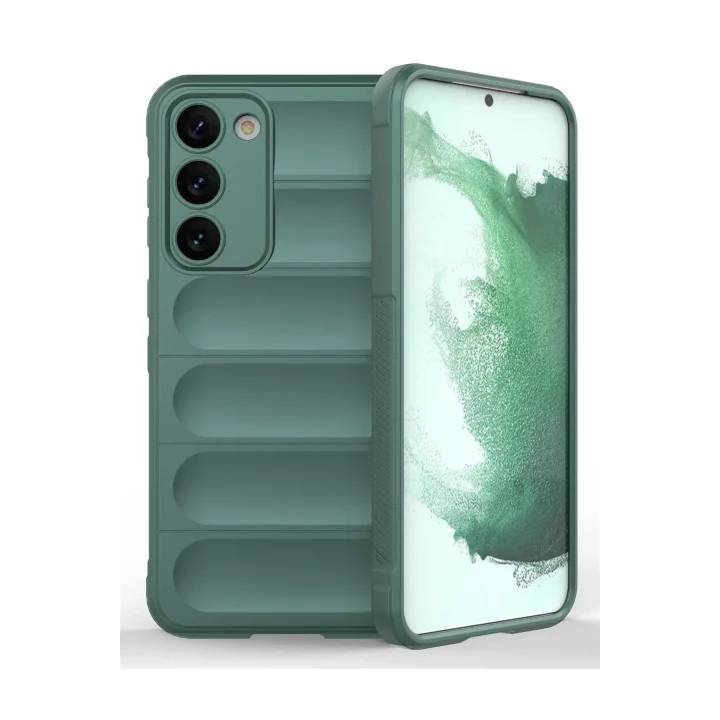 Mey İthalat®  Samsung Galaxy S23 Plus Kılıf Optimum Silikon - Koyu Yeşil