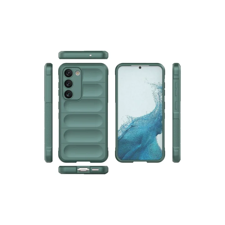 Mey İthalat®  Samsung Galaxy S23 Plus Kılıf Optimum Silikon - Koyu Yeşil