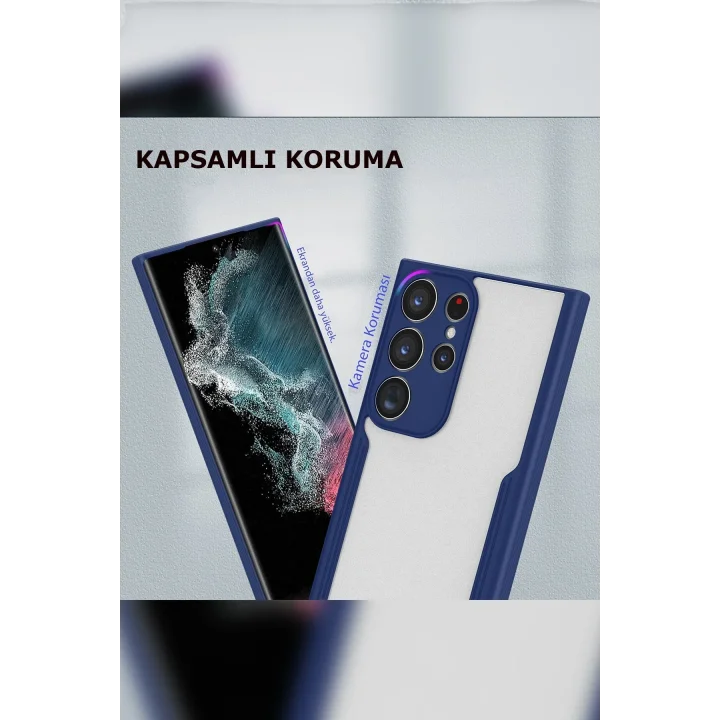 Mey İthalat®  Samsung Galaxy S23 Plus Kılıf Platin Silikon - Lila