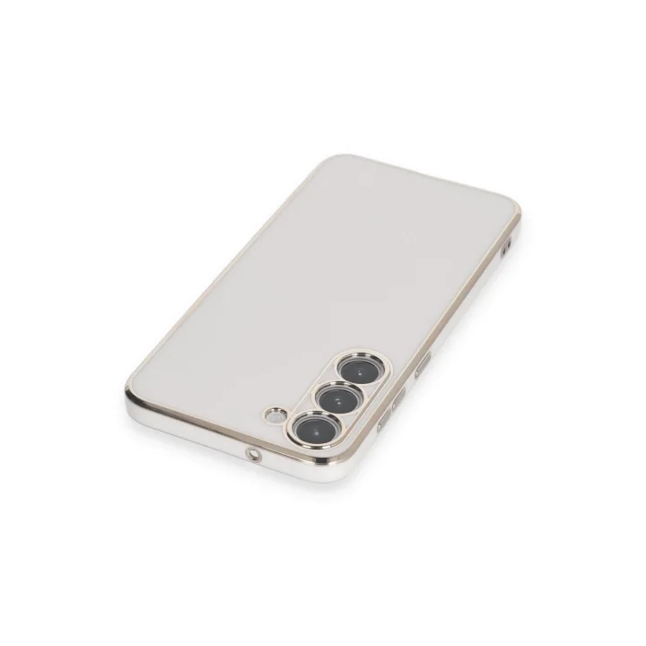 Mey İthalat®  Samsung Galaxy S23 Plus Kılıf Volet Silikon - Beyaz