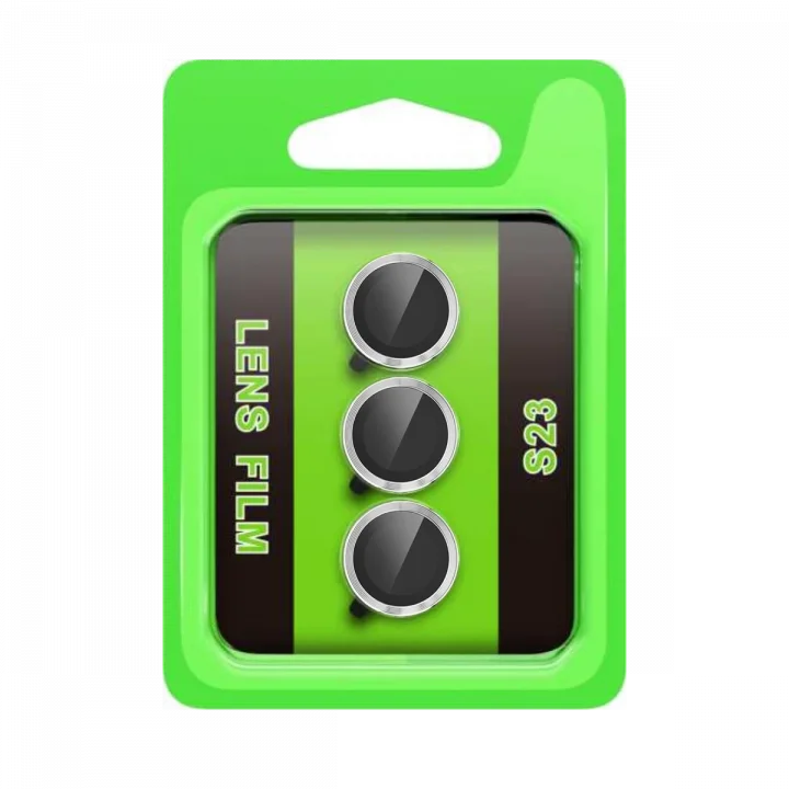 Mey İthalat®  Samsung Galaxy S23 Raze Metal Kamera Lens - Gümüş