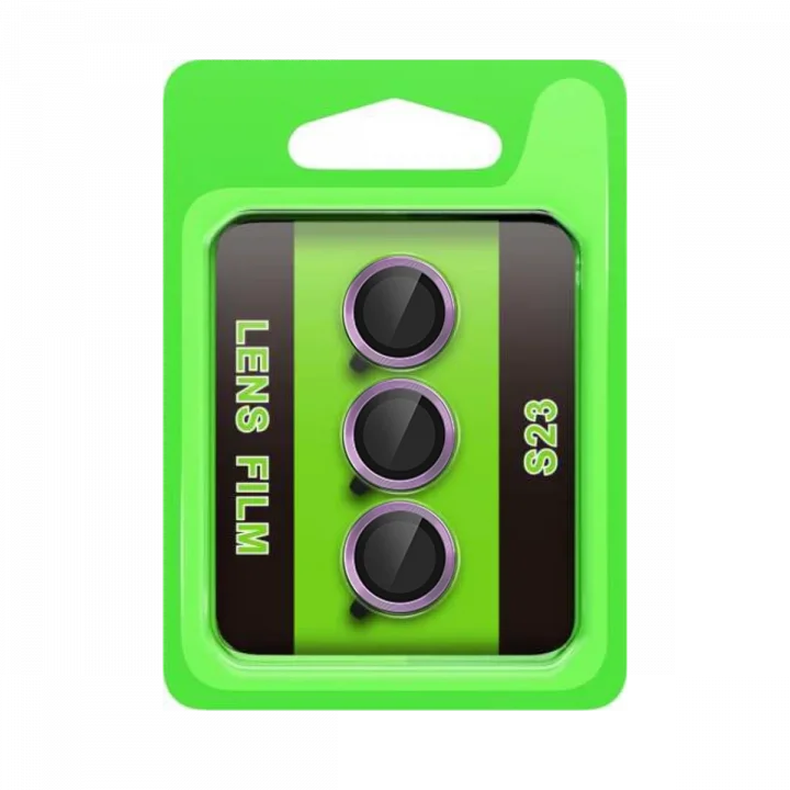 Mey İthalat®  Samsung Galaxy S23 Raze Metal Kamera Lens - Mor