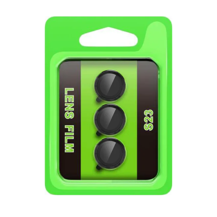 Mey İthalat®  Samsung Galaxy S23 Raze Metal Kamera Lens - Siyah