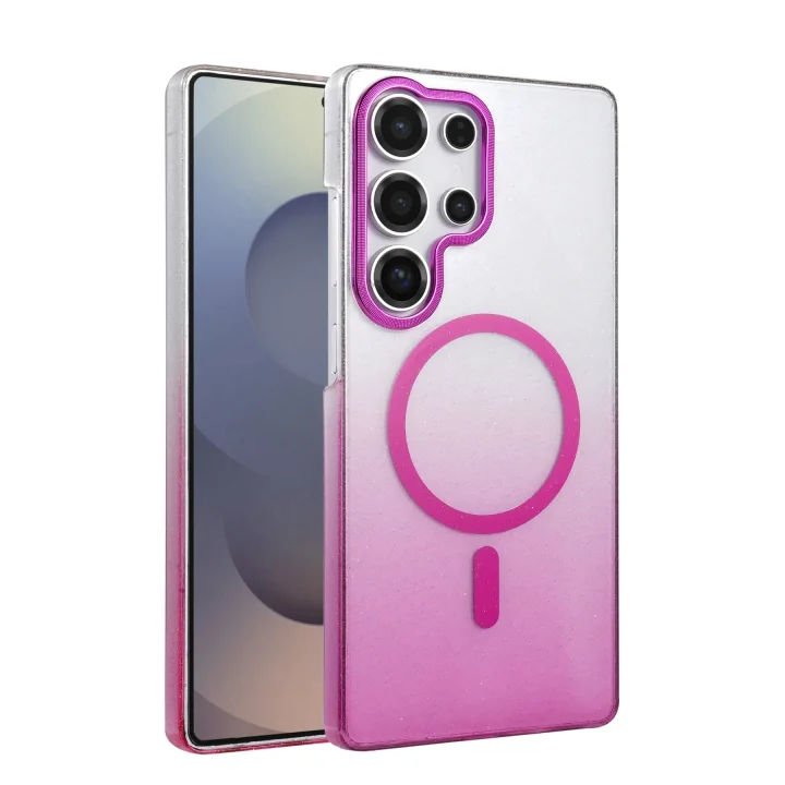 Mey İthalat®  Samsung Galaxy S23 Ultra Glossy Magsafe Kapak - Mor