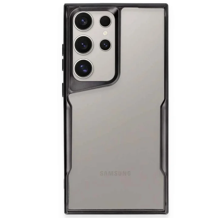 Mey İthalat®  Samsung Galaxy S23 Ultra Kılıf Boyi Silikon Kapak - Siyah