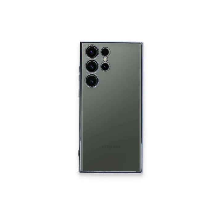 Mey İthalat®  Samsung Galaxy S23 Ultra Kılıf  Lensli Silikon - Açık Mavi