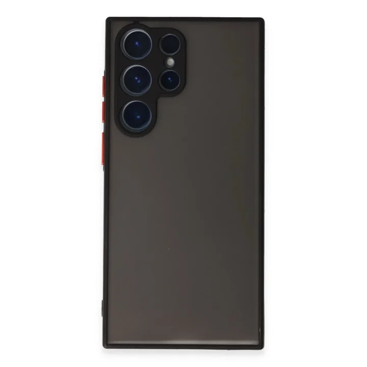 Mey İthalat®  Samsung Galaxy S23 Ultra Kılıf Montreal Silikon Kapak - Siyah