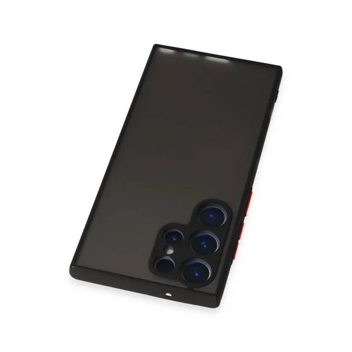 Mey İthalat®  Samsung Galaxy S23 Ultra Kılıf Montreal Silikon Kapak - Siyah