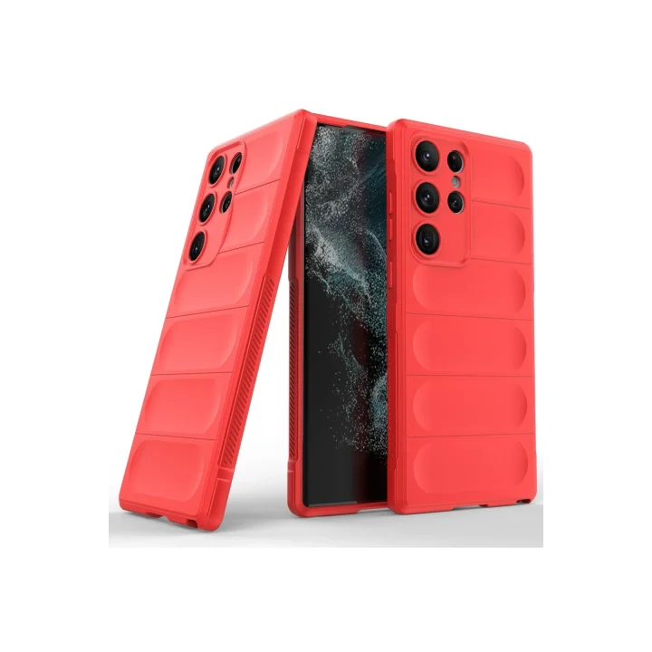 Mey İthalat®  Samsung Galaxy S23 Ultra Kılıf Optimum Silikon - Kırmızı