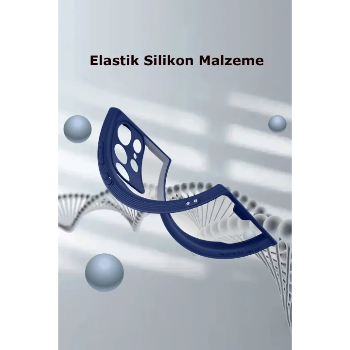 Mey İthalat®  Samsung Galaxy S23 Ultra Kılıf Platin Silikon - Kırmızı