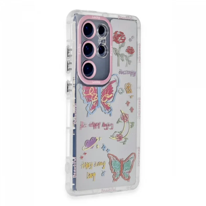 Mey İthalat®  Samsung Galaxy S23 Ultra Kılıf Reflexion Desenli Kapak - Desen 8