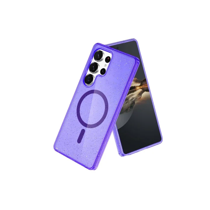 Mey İthalat®  Samsung Galaxy S23 Ultra Kılıf Star Magsafe Kapak - Mor