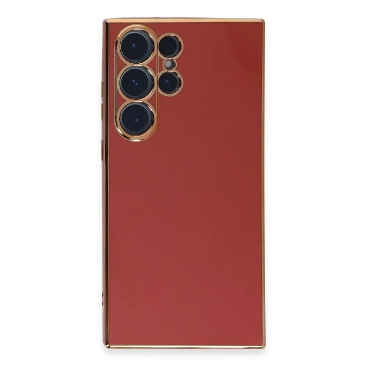 Mey İthalat®  Samsung Galaxy S23 Ultra Kılıf Volet Silikon - Kırmızı