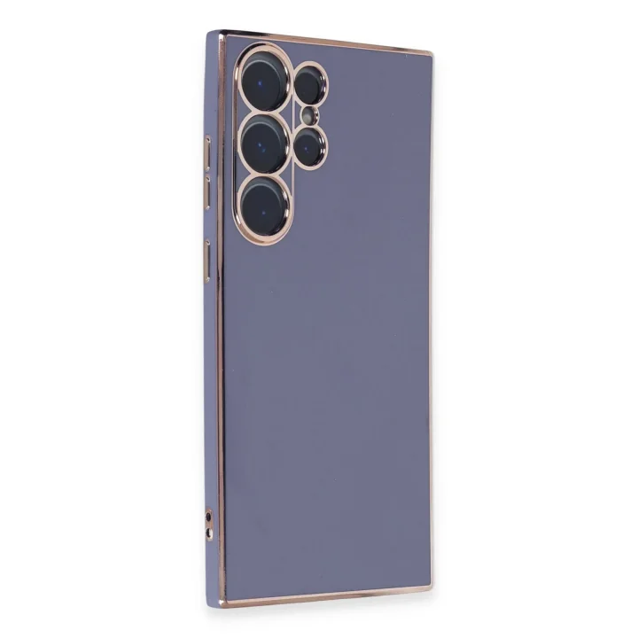 Mey İthalat®  Samsung Galaxy S23 Ultra Kılıf Volet Silikon - Mavi