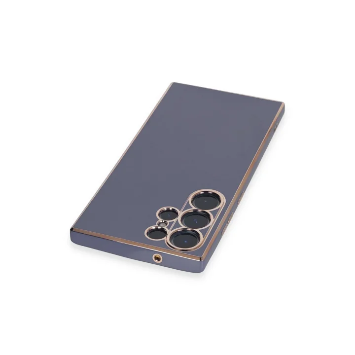 Mey İthalat®  Samsung Galaxy S23 Ultra Kılıf Volet Silikon - Mavi