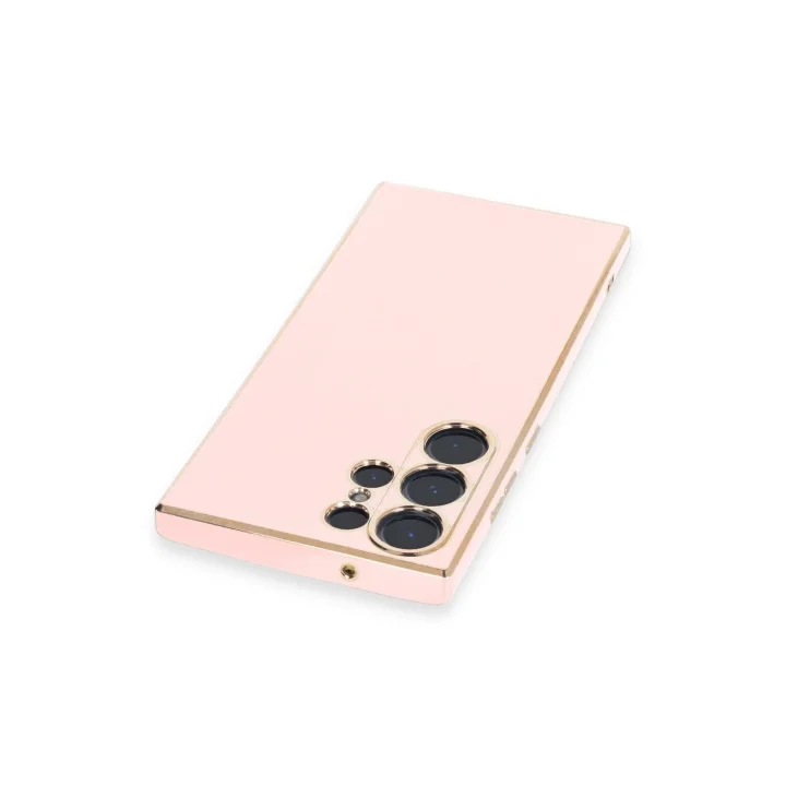 Mey İthalat®  Samsung Galaxy S23 Ultra Kılıf Volet Silikon - Pembe