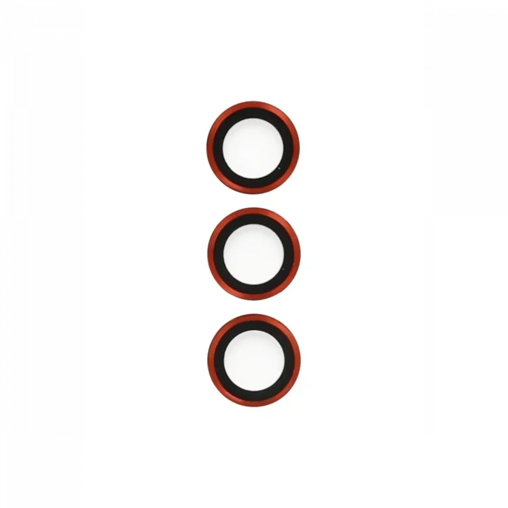 Mey İthalat®  Samsung Galaxy S23 Ultra Metal Kamera Lens - Kırmızı