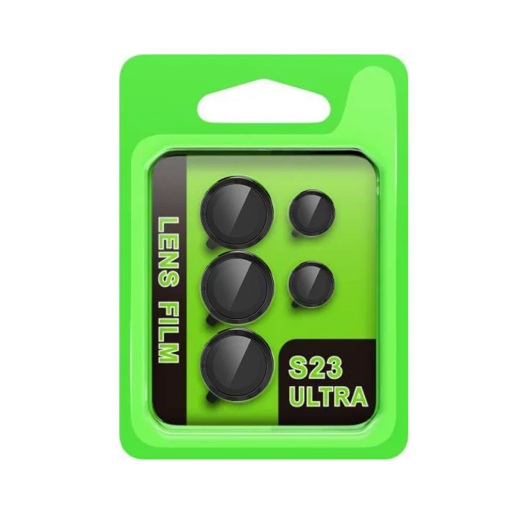 Mey İthalat®  Samsung Galaxy S23 Ultra Raze Metal Kamera Lens - Siyah
