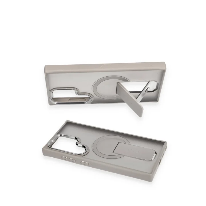 Mey İthalat®  Samsung Galaxy S23 Ultra Tork Magsafe Standlı Kapak - Derin Mor