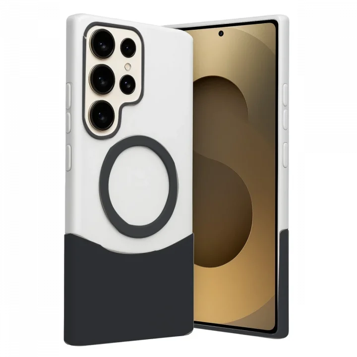 Mey İthalat®  Samsung Galaxy S23 Ultra Velar Magsafe Kapak - Siyah