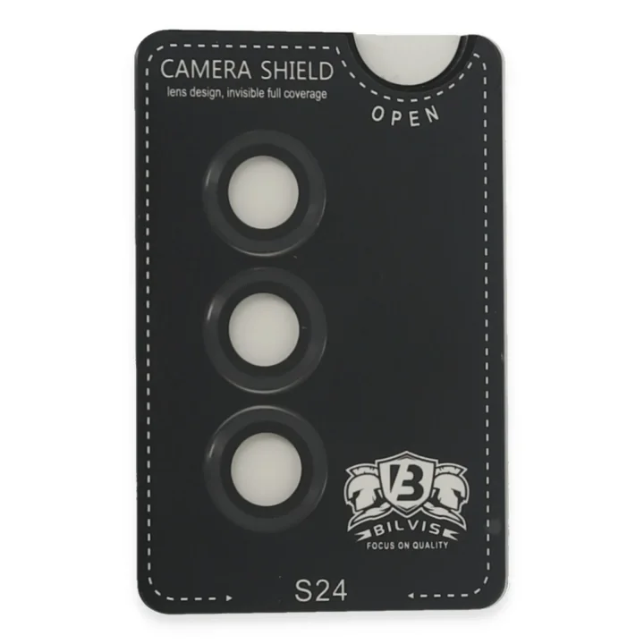 Mey İthalat®  Samsung Galaxy S24 Bilvis Titan Kamera Lens - Siyah