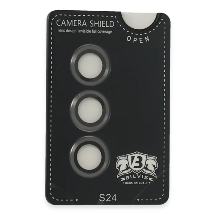 Mey İthalat®  Samsung Galaxy S24 Bilvis Titan Kamera Lens - Titan Gri