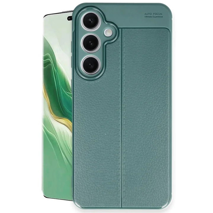 Mey İthalat®  Samsung Galaxy S24 FE Kılıf Auto Focus Kapak - Koyu Yeşil