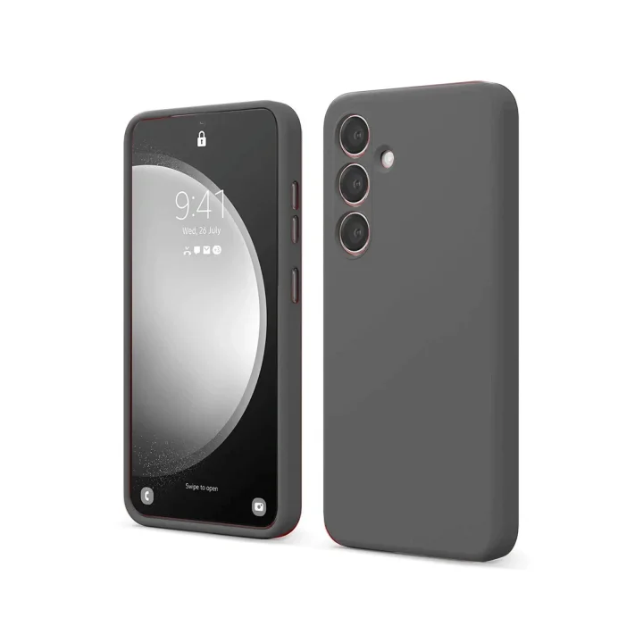 Mey İthalat®  Samsung Galaxy S24 FE Kılıf First Silikon - Gri