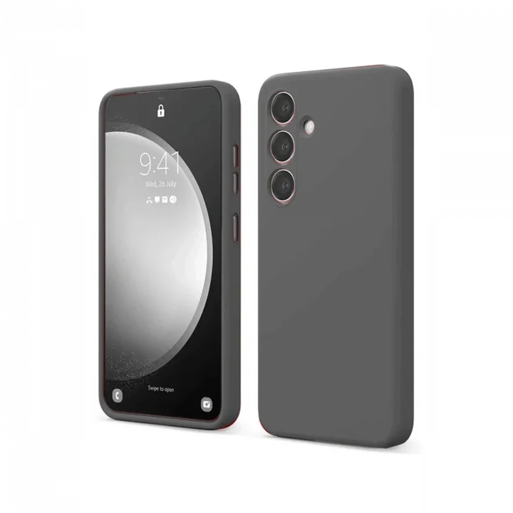 Mey İthalat®  Samsung Galaxy S24 FE Kılıf First Silikon - Gri