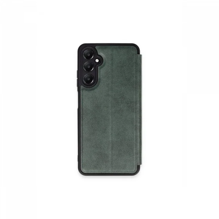 Mey İthalat®  Samsung Galaxy S24 FE Kılıf Flip Cover - Koyu Yeşil