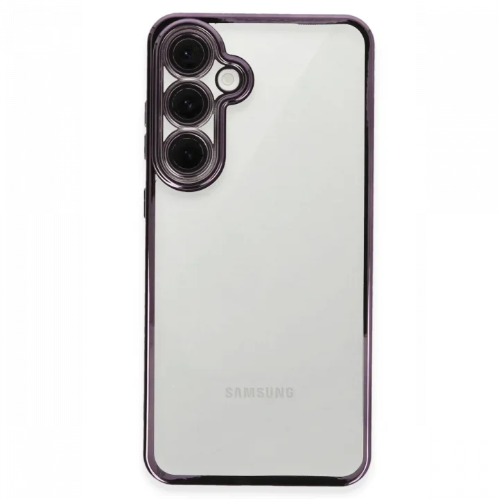 Mey İthalat®  Samsung Galaxy S24 FE Kılıf  Lensli Silikon - Mor