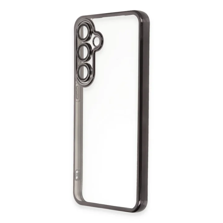 Mey İthalat®  Samsung Galaxy S24 FE Kılıf  Lensli Silikon - Siyah